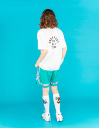 ARCH LOGO AND MESSAGE DRY TEE (WHITE) - CandyHoop