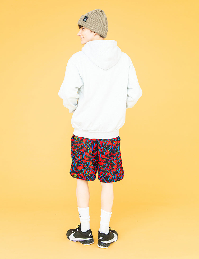 EMBROIDERY LOGO ZIP HOODIE (GRAY) - CandyHoop