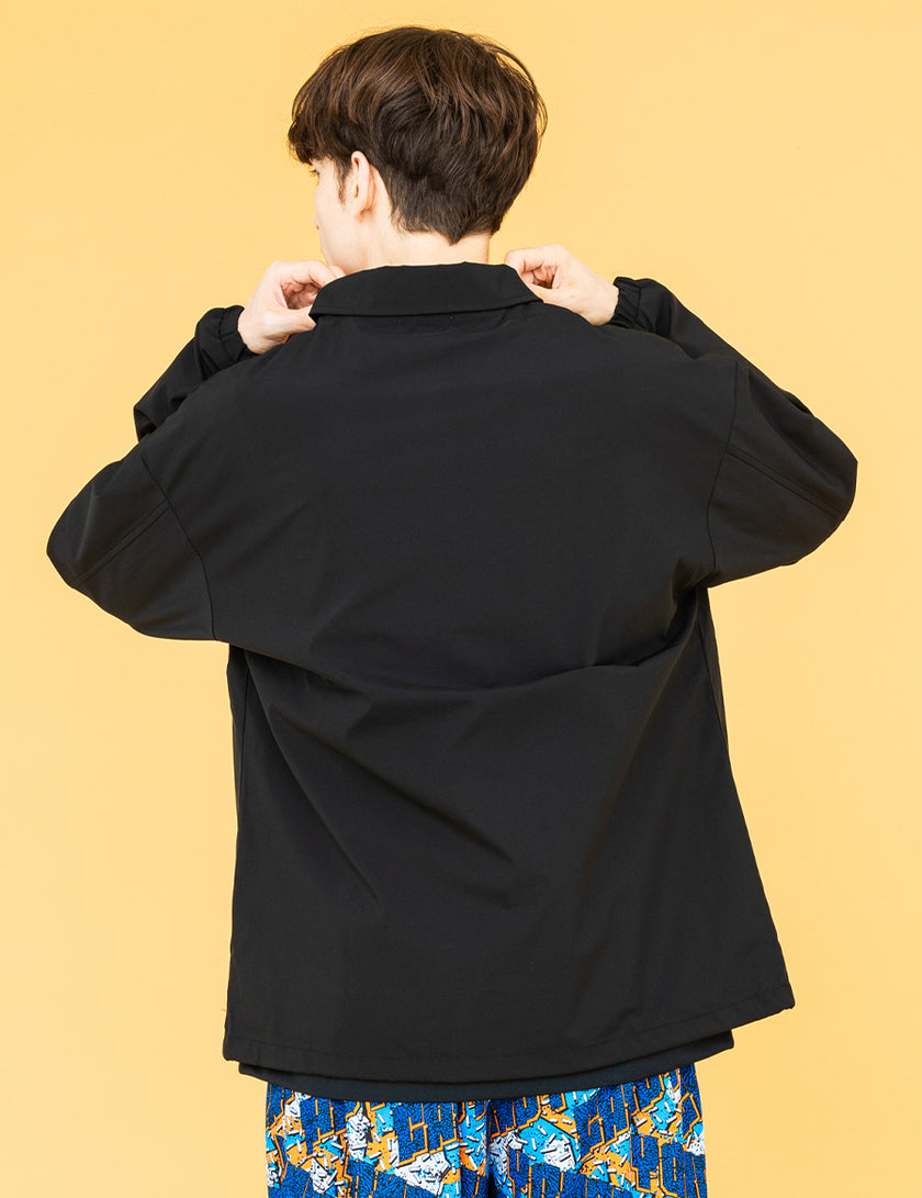 EMBROIDERY LOGO COACH JKT (BLACK) - CandyHoop