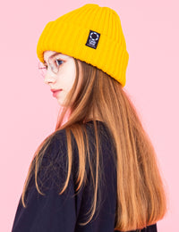 CANDY HOOP × CA4LA KNIT CAP (YELLOW) - CandyHoop