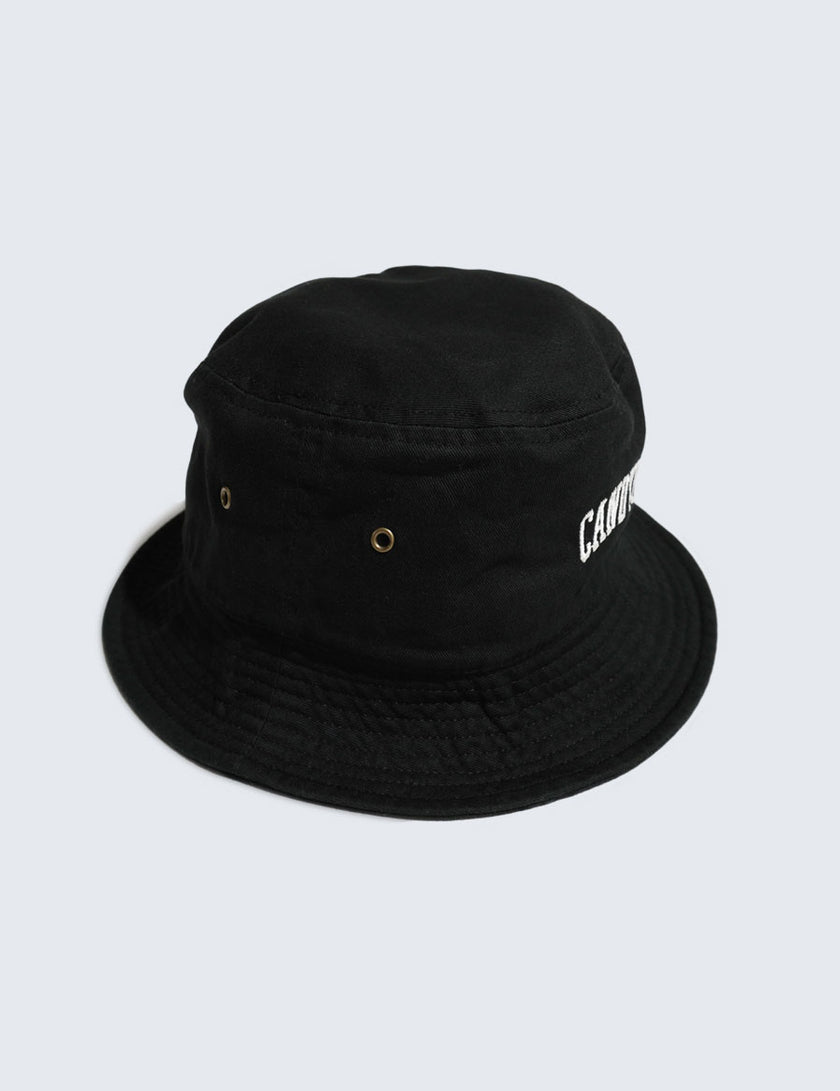 ARCH LOGO BUCKET HAT (BLACK)