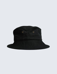 ARCH LOGO BUCKET HAT (BLACK)