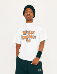 KILLER HANDLER COTTON TEE (WHITE) - CandyHoop