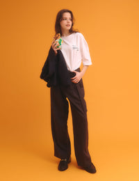 MESSAGE COTTON TEE (WHITE)