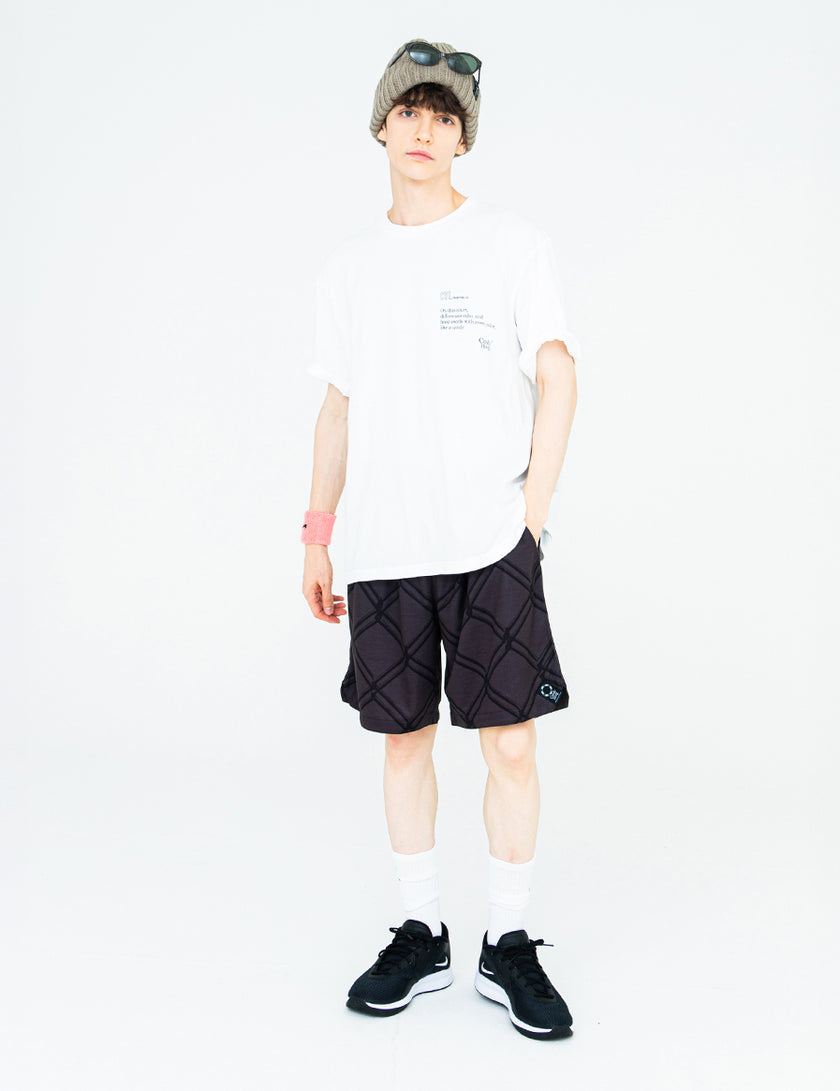 MESSAGE COTTON TEE (WHITE) - CandyHoop