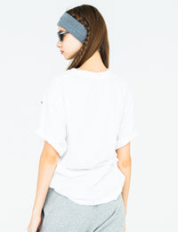 MESSAGE COTTON TEE (WHITE) - CandyHoop