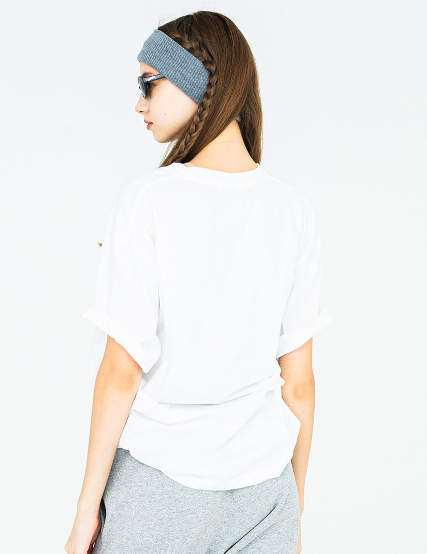 MESSAGE COTTON TEE (WHITE) - CandyHoop