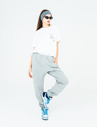 MESSAGE COTTON TEE (WHITE) - CandyHoop