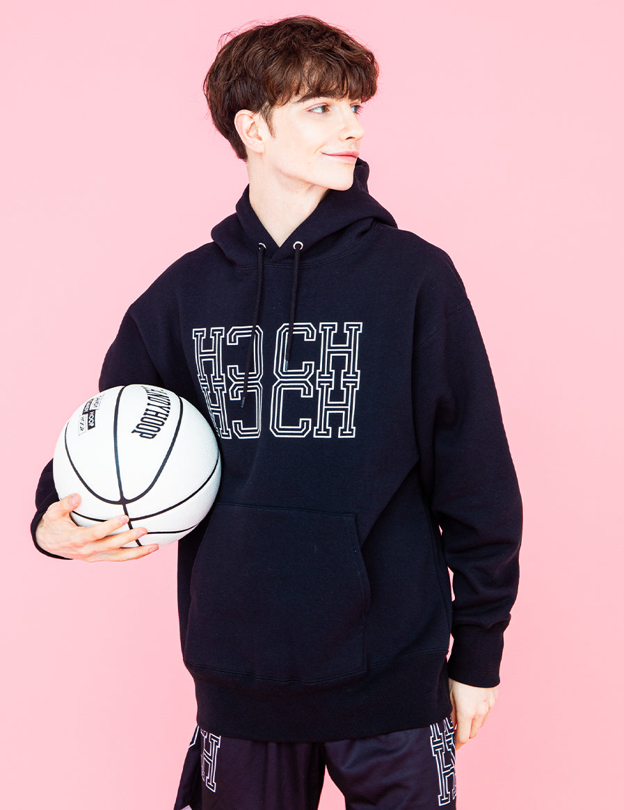 MONOGRAM HOODIE (BLACK) - CandyHoop
