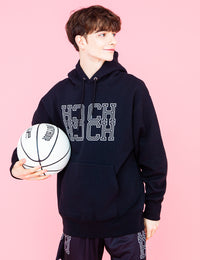 MONOGRAM HOODIE (BLACK) - CandyHoop