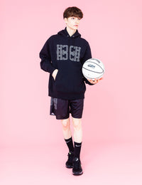 MONOGRAM HOODIE (BLACK) - CandyHoop