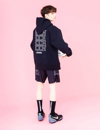 MONOGRAM HOODIE (BLACK) - CandyHoop