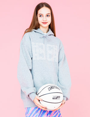 MONOGRAM HOODIE (GRAY) - CandyHoop
