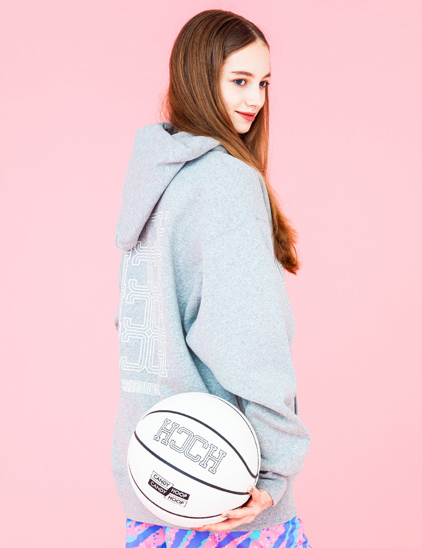 MONOGRAM HOODIE (GRAY) - CandyHoop
