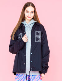 MONOGRAM COACH JKT (BLACK) - CandyHoop