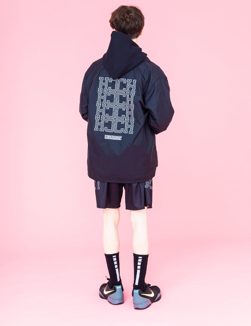 MONOGRAM COACH JACKET (BLACK)
