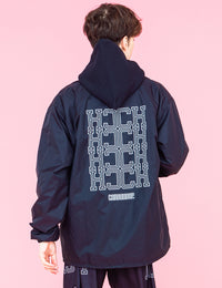 MONOGRAM COACH JACKET (BLACK)
