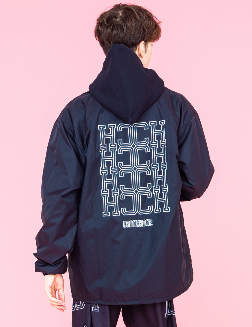 MONOGRAM COACH JACKET (BLACK)