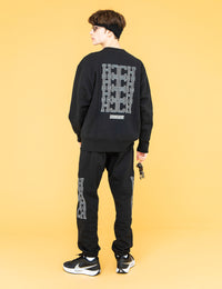 MONOGRAM SWEAT (BLACK) - CandyHoop