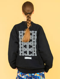 MONOGRAM SWEAT (BLACK) - CandyHoop