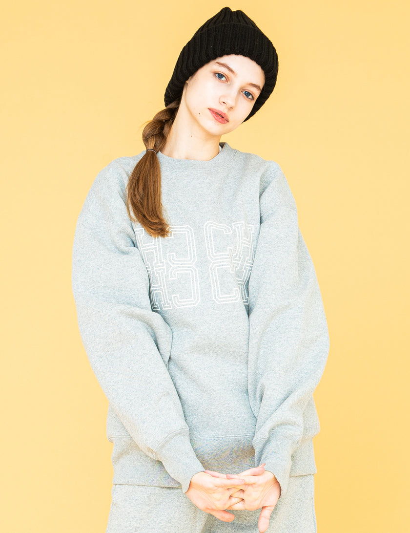 MONOGRAM SWEAT (GLAY) - CandyHoop