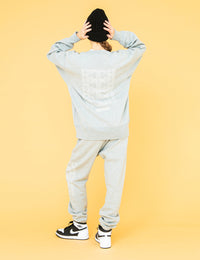 MONOGRAM SWEAT PANTS (GRAY) - CandyHoop