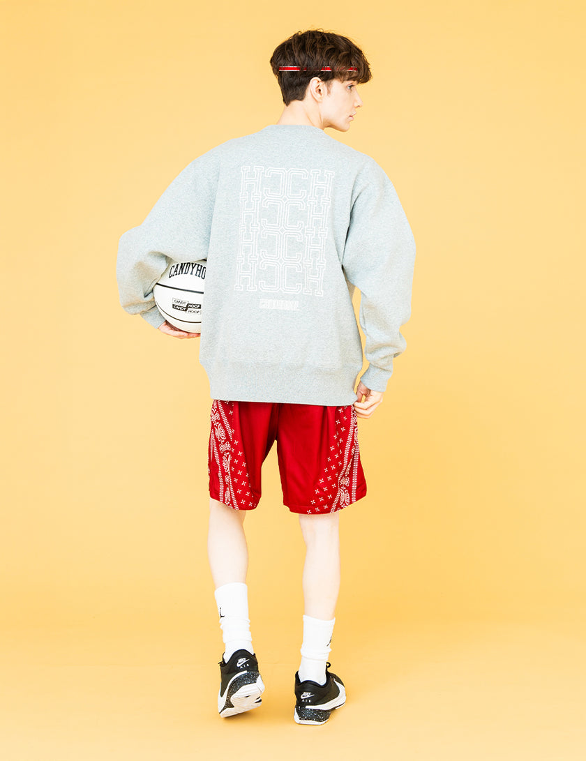 MONOGRAM SWEAT (GLAY) - CandyHoop