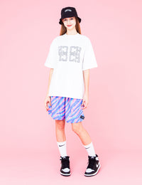 MONOGRAM COTTON TEE (WHITE) - CandyHoop