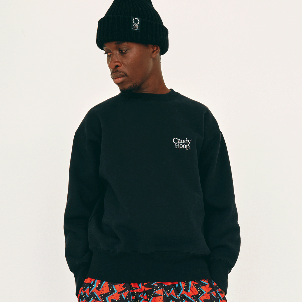 BASIC LOGO SWEAT (BLACK)