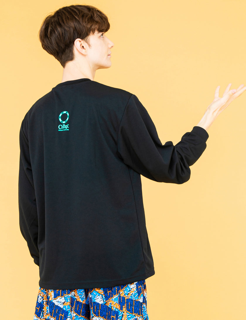 RETRO POP LOGO DRY LS TEE (BLACK)