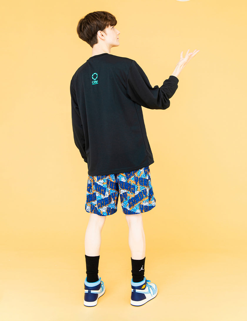 RETRO POP LOGO DRY LS TEE (BLACK)