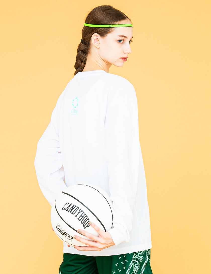 RETRO POP LOGO DRY LS TEE (WHITE)