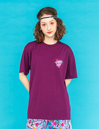 NEON SIGN LOGO DRY TEE 2 (PURPLE×PINK) - CandyHoop
