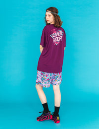 NEON SIGN LOGO DRY TEE 2 (PURPLE×PINK) - CandyHoop