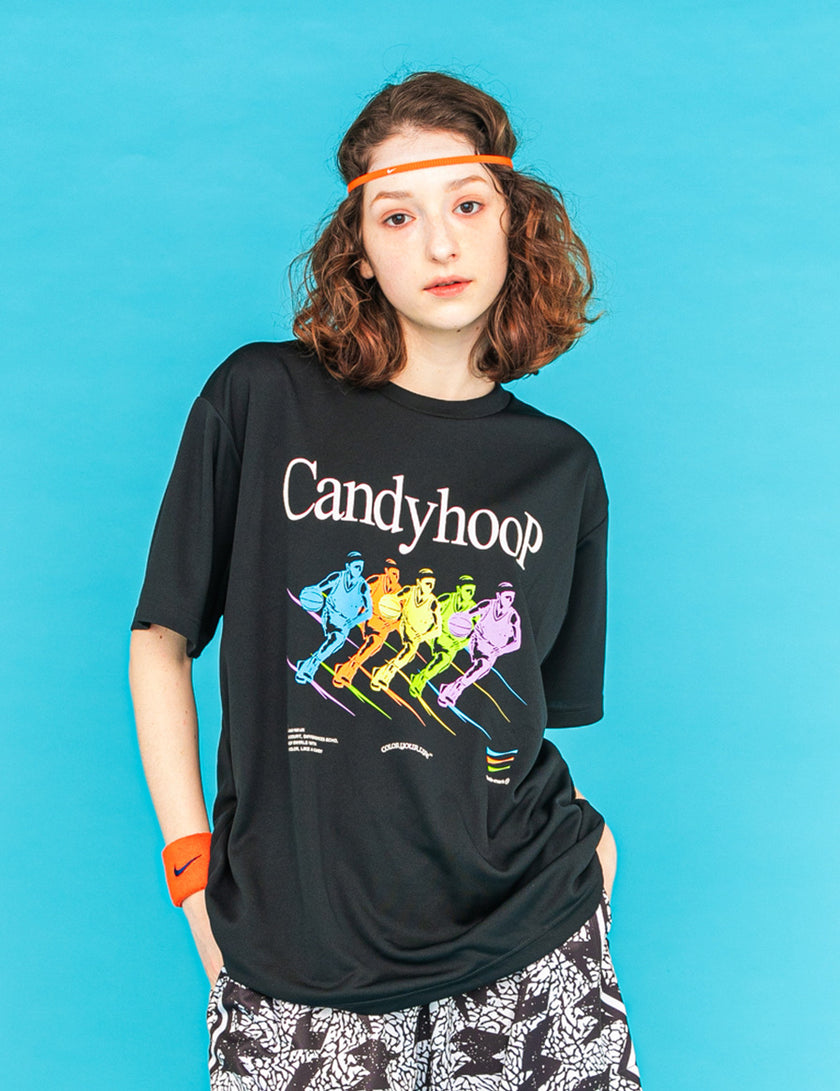 SPONSORED DRY TEE (BLACK) - CandyHoop