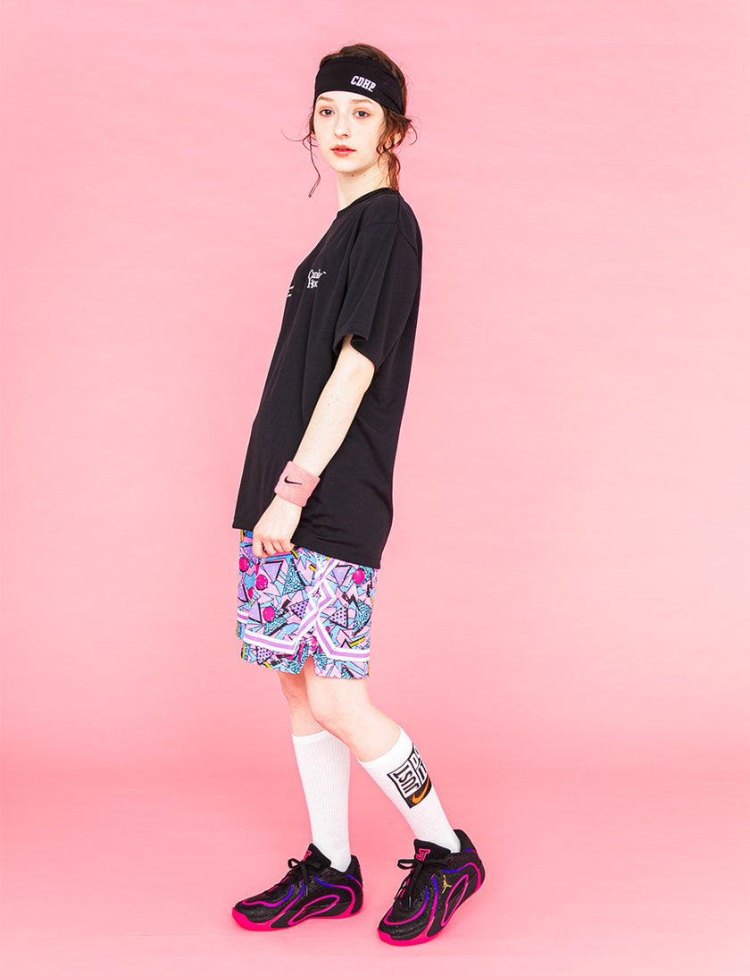 TWIN LOGO MESSAGE DRY TEE (BLACK) - CandyHoop