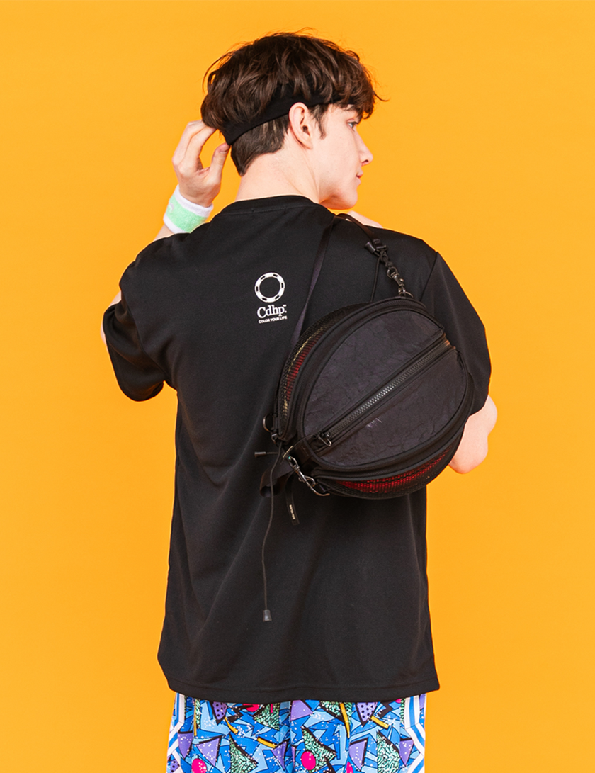 STACKED LOGO DRY TEE (BLACK×GREEN) - CandyHoop