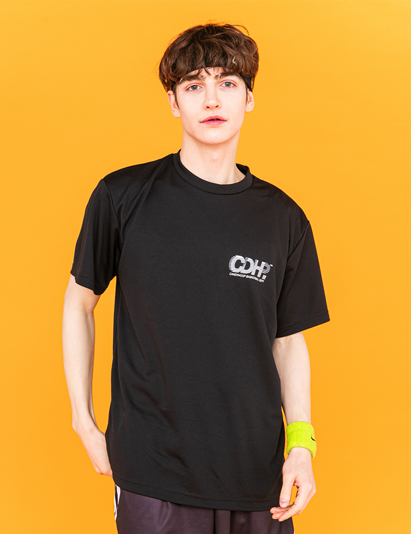 BRISK LOGO DRY TEE (BLACK×WHITE) - CandyHoop