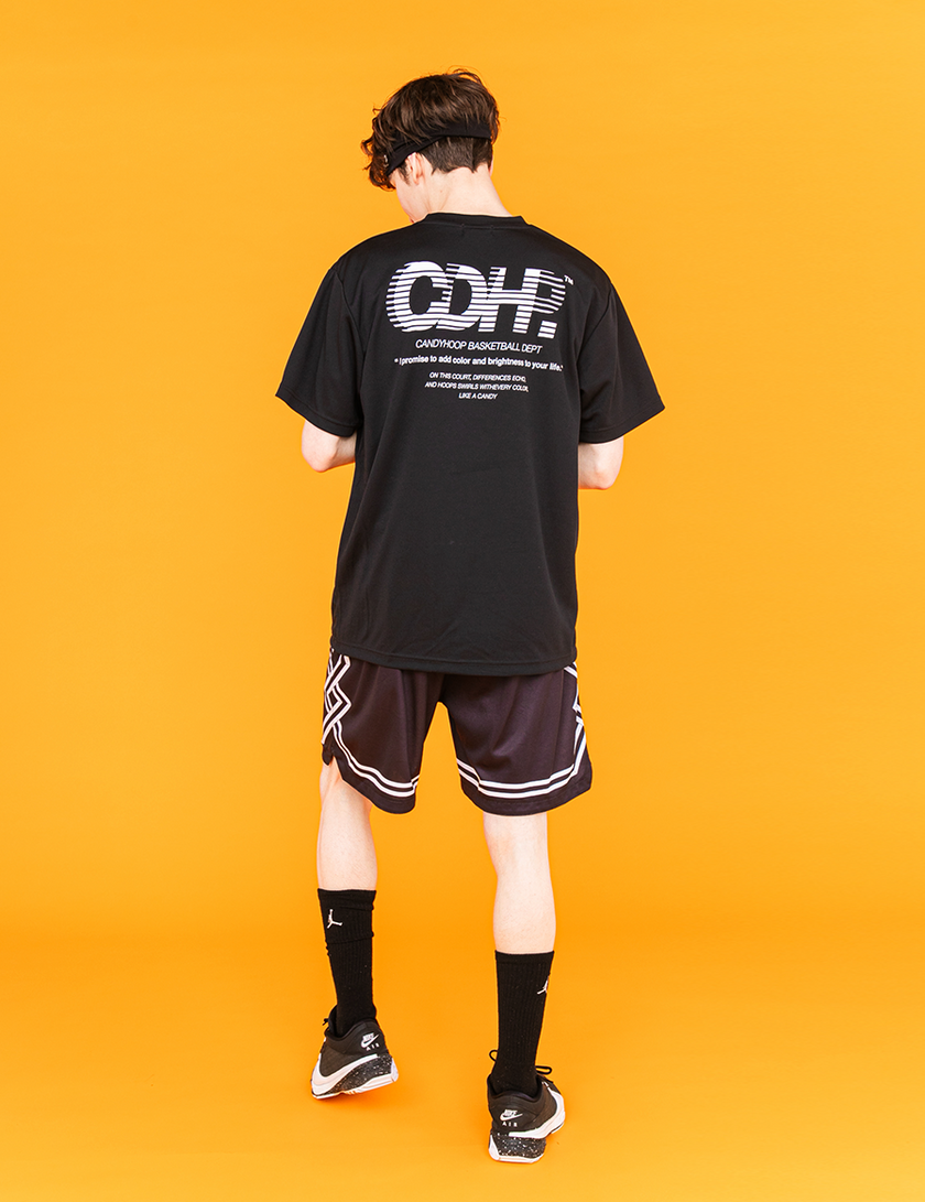 BRISK LOGO DRY TEE (BLACK×WHITE) - CandyHoop