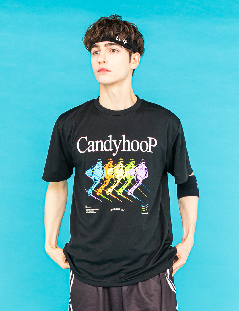 SPONSORED DRY TEE (BLACK) - CandyHoop