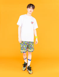 NEON SIGN LOGO DRY TEE 2 (WHITE×RED) - CandyHoop
