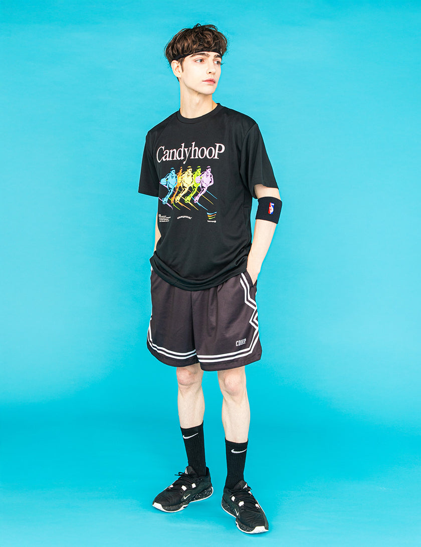 SPONSORED DRY TEE (BLACK) - CandyHoop