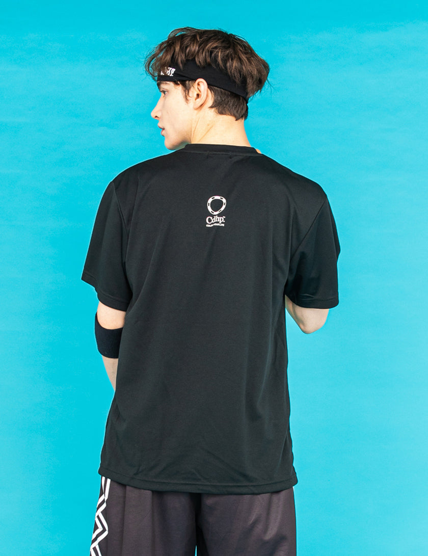 SPONSORED DRY TEE (BLACK) - CandyHoop