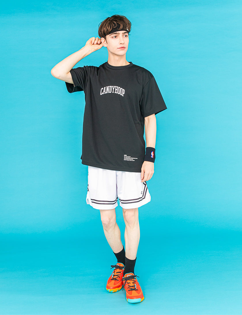 ARCH LOGO AND MESSAGE DRY TEE (BLACK) - CandyHoop