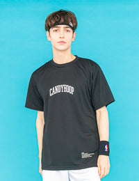 ARCH LOGO AND MESSAGE DRY TEE (BLACK) - CandyHoop