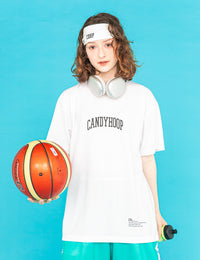 ARCH LOGO AND MESSAGE DRY TEE (WHITE) - CandyHoop