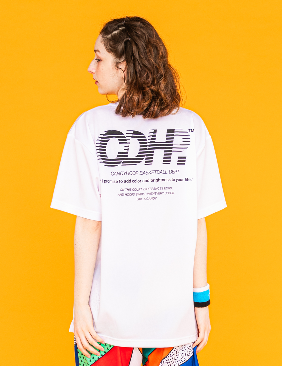 BRISK LOGO DRY TEE (WHITE×BLACK) - CandyHoop