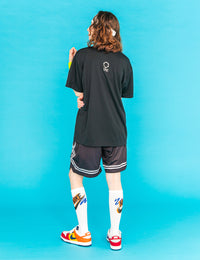 STACKED LOGO DRY TEE (BLACK×GREEN) - CandyHoop