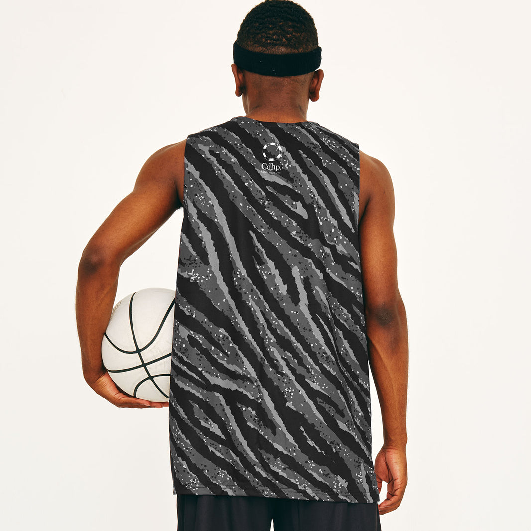 TIGER CAMOUFLAGE TANK TOP (BLACK)