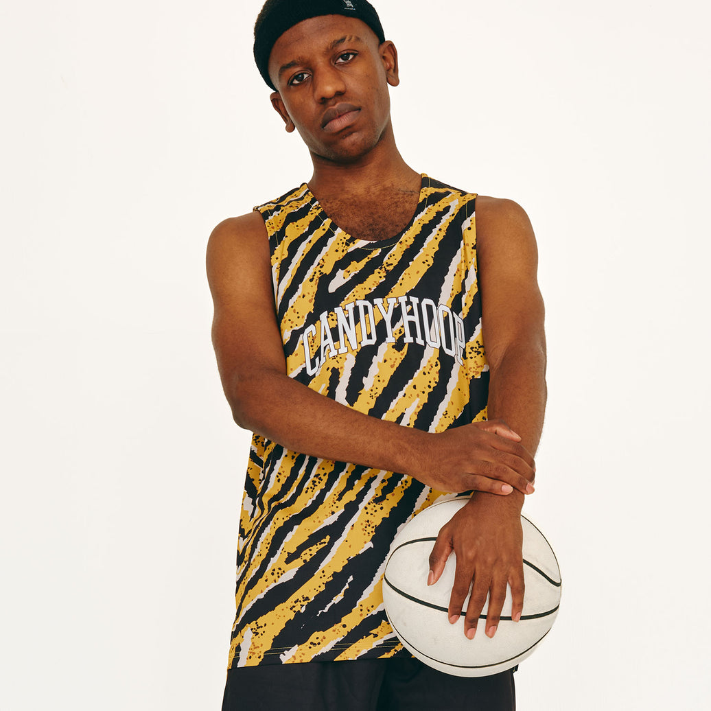 TIGER CAMOUFLAGE TANK TOP (YELLOW)